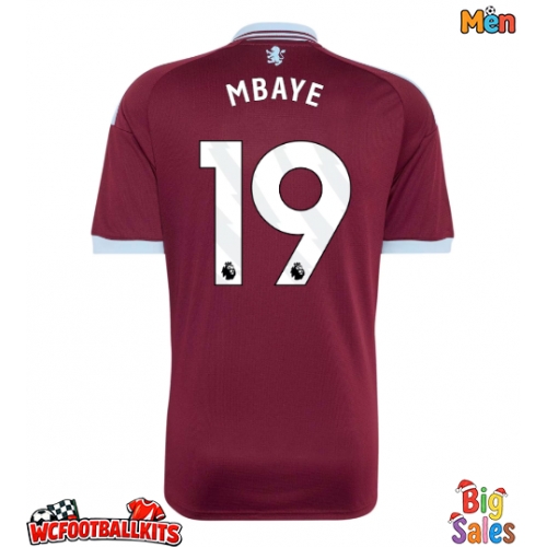Aston Villa Ibrahim Mbaye #19 Replica Home Stadium Shirt 2026-27 Short Sleeve